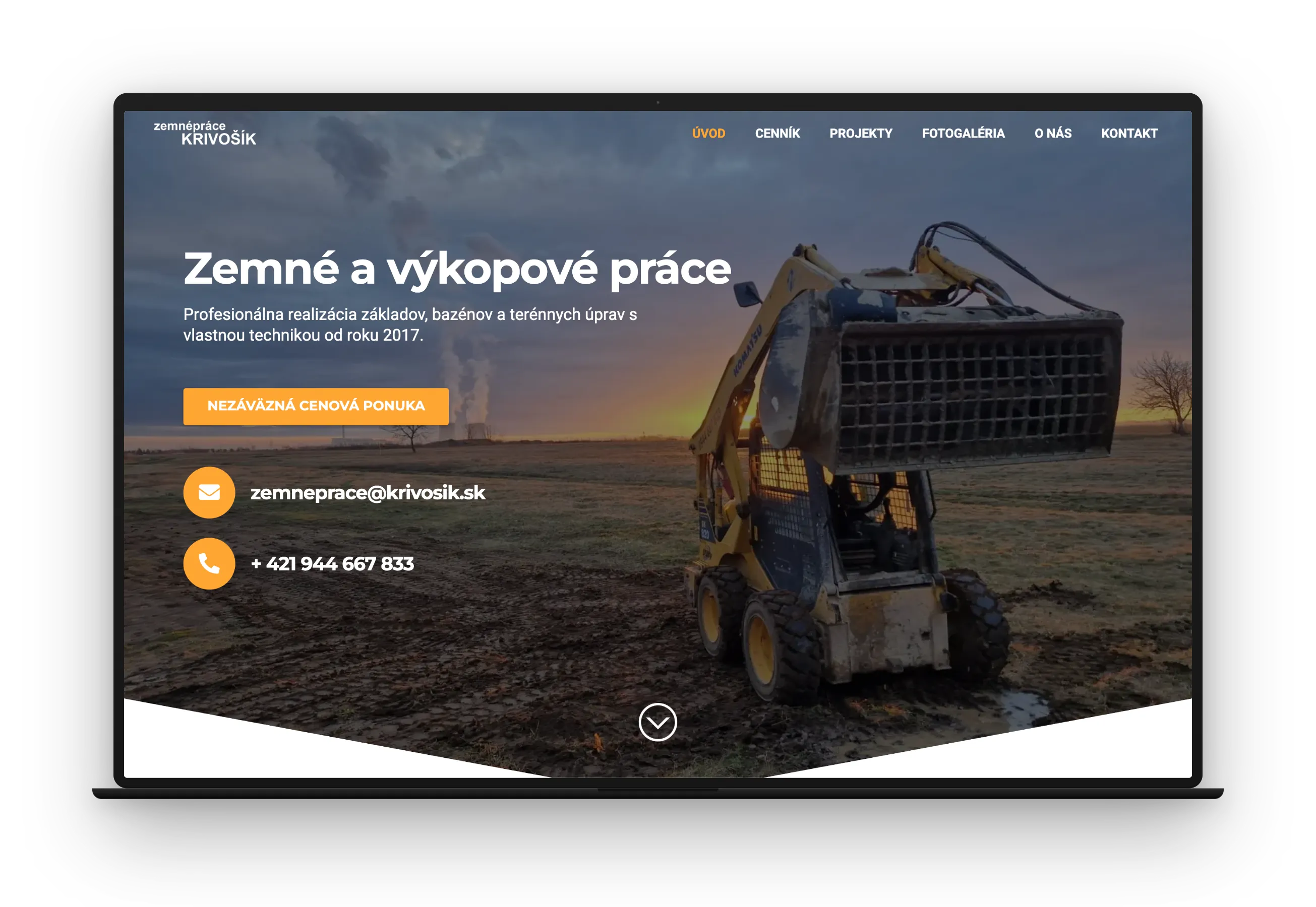 Krivošík – zemné práce — desktop náhľad